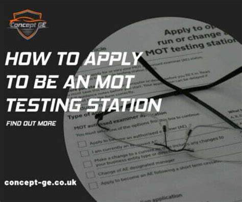 mot tester smart card application form|mot test station application form.